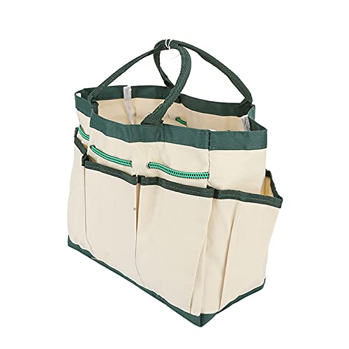 Fdit Garden Tote Bag, Single?Layer Garden Tote Bag Gardening Pruning Tool Storage Oxford Cloth Bag Heavy Duty Tool Storage