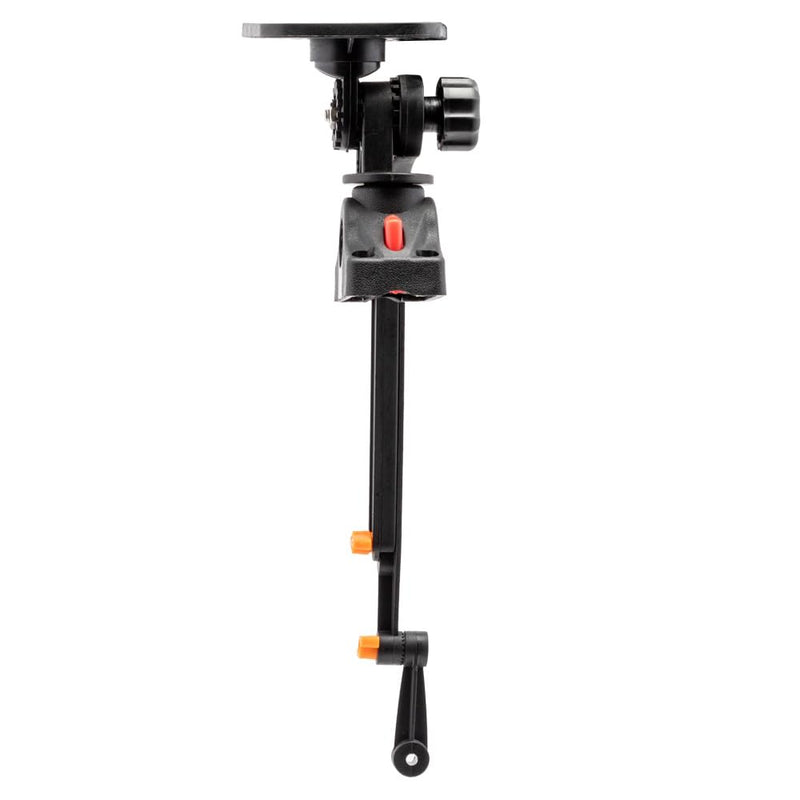 Extreme Max 3006.8669 Universal Fish Finder Head Unit & Transducer Arm Rod Holder Mount for SUPs & Kayaks, Black
