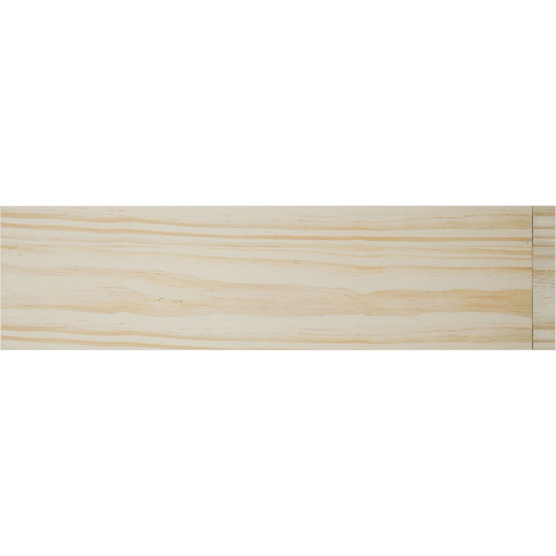 Americraft S4S Flat Trim Moulding, Solid Wood, 7 1/4"H x 3/4"P x 96"L, Stain Grade Pine