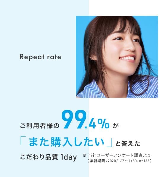 Creo One Day UV Moist 30 sheets 1 box (daily disposable contact lenses) [High water content] [BC] 8.7 [PWR] -3.75 High water content Moisture UV protection Fit - NewNest Australia
