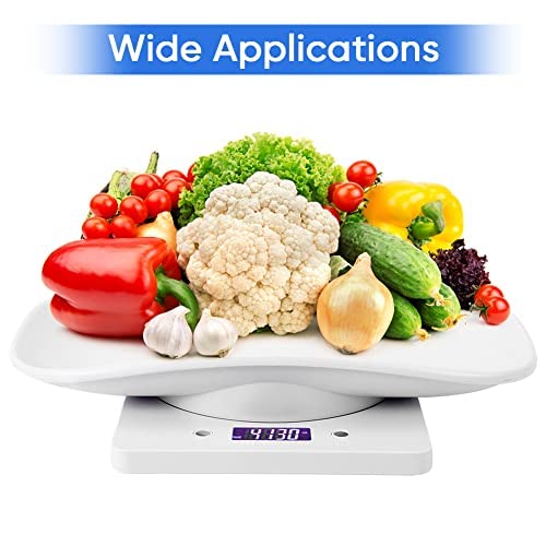 Digital Pet Scale, LCD Animal Scale, 0-22Pound High Accuracy Electronic Weighing Scale, Multifunctional Electronic Weighing Scale for Small Animals Hamster Birds Kittens (No Battery Included) - PawsPlanet Australia