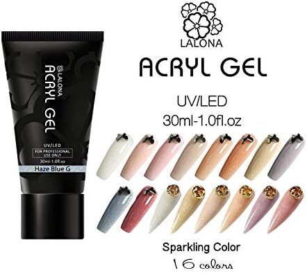 LALONA Acrylic Gel (Sparkling Color) (30ml) Sculpture Gel Nail Polygel Polymer Gel (040 Nude S) - NewNest Australia