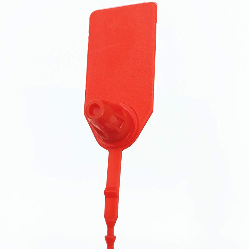 250mm Pull-Tite Security Seal Plastic Seals Signage Numbered(Package of 100) (Red) 100pcs Red