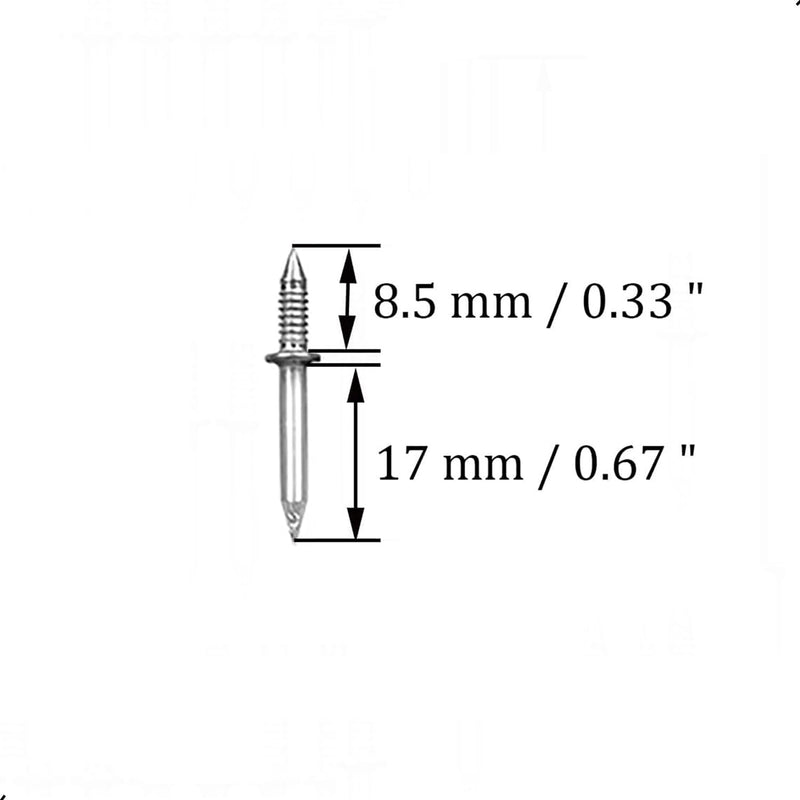 200Pcs Double-Head Skirting Thread Seamless Nail, Skirting Line Without Marks Nail,Invisible Security Screws,Solid Wood Baseboard Double-Headed Nails,Equipped with Nail Specific Sleeve Tool 200