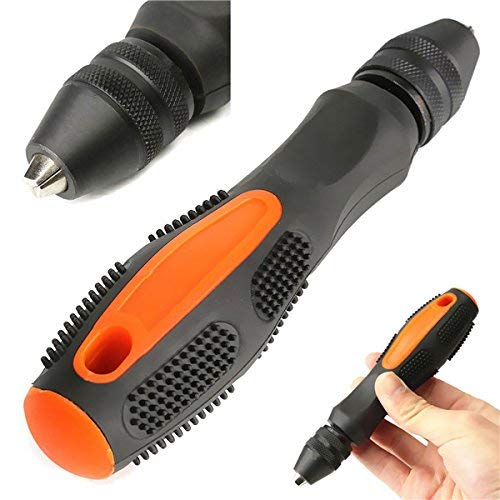 Mini Hand Drill, Black Orange, 0.5-8mm
