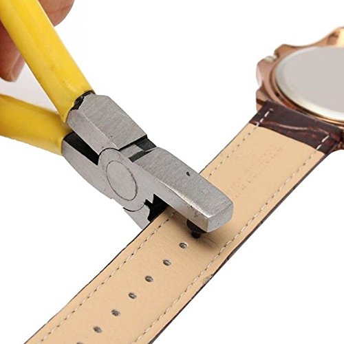 Leather Hole Punch Plier,Vkermury Universal 2mm Hand Leather Strap Watch Band Belt Tool Hole Punch Pliers Tool