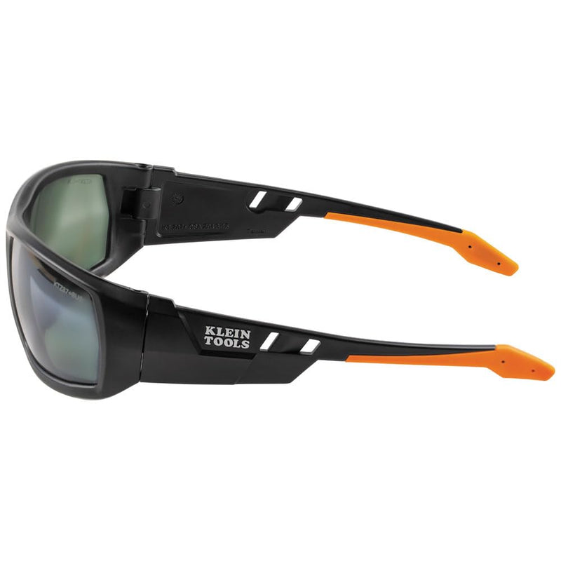 Klein Tools 60539 Safety Glasses, Professional PPE Protective Eyewear, Full Frame, Scratch Resistant and Anti-Fog, Polarized Lens