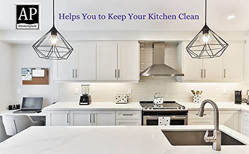4 Pack Range Hood Filter 97007696 Aluminum Charcoal Combo Compatible with Whirlpool W10355450 Broan Nutone 6105C 41F 413023 41000 46000 11000 4341999 4378581 (8.75 x 10.5) in