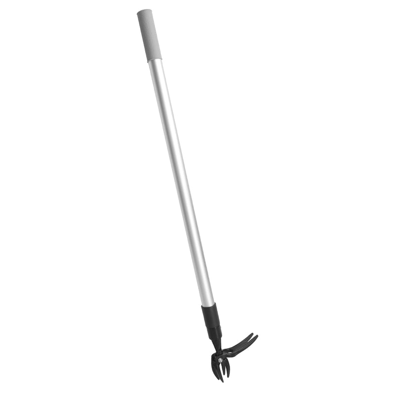 Hoffen Adjustable Stand Up Weeder (33-55 Inch), Lightweight Aluminum Weed Puller Tool, Telescoping Rotating Handle, 4-Claw Rust-Free, Corrosion-Resistant Gardening Tool for All Ages, Easy to Store