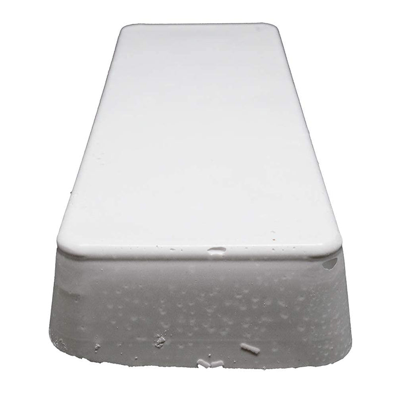 Benchmark Abrasives Buffing Compound for Polishing Removing Scratches on Soft Metals Aluminum Gold Silver Copper Ferrous Non-Ferrous Materials, 1 Pound Bar (White Rouge) White Rouge
