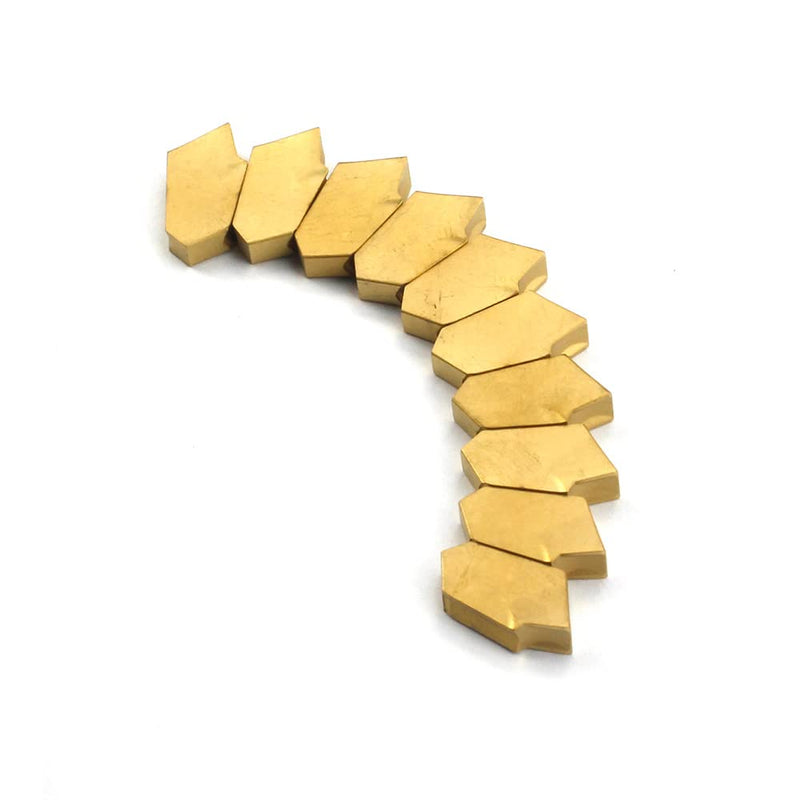 OSCARBIDE 10Pcs Carbide Grooving Inserts GTN-4 QC1404 for Lathe Cut-Off | Multilayer Coated | For Steel & Stainless Steel Grooving | Wear-Resistant & Durable | Precision Ground | Long Service Life