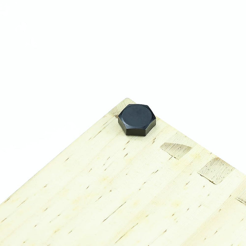1/2 x 5 Black Hex Head Lag Screws Bolts (6 pcs), 304 Stainless Steel 18/8, Black Oxide Coated, Partial Thread, Deck Screws, Heavy Duty Hex Head Wood Lag Screws, Fayeploo 1/2 x 5" 6