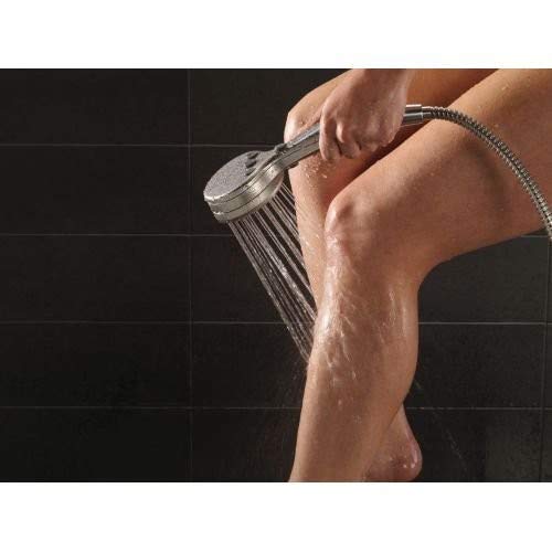 Delta Faucet 9-Spray Touch-Clean Wall-Mount Hand Held Shower with Hose, Chrome 55424