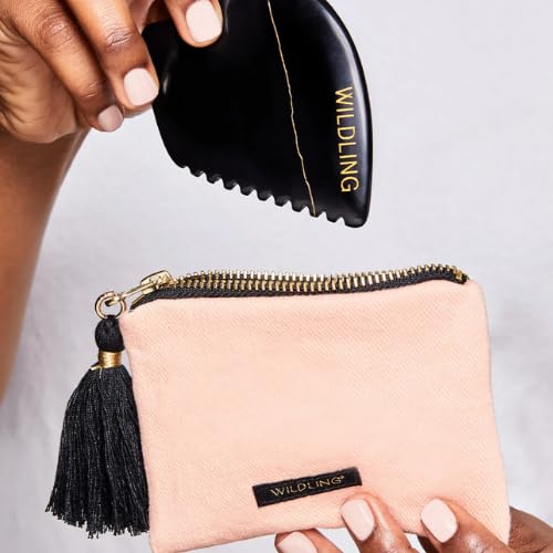 Wildling Empress Stone Pouch | Padded Pouch to Store Stones | Cozy and Safe for Easy On-The-Go | Stain-lined + Durable Cotton Outer Layer