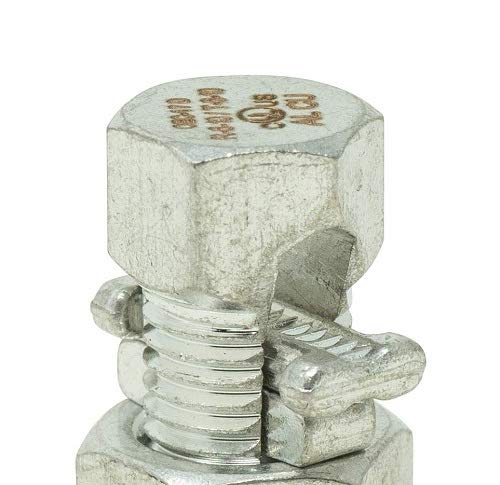 Southwire SB6-10CPDQ2; 2PK Split Bolt Connector; 6 10 STR; Dual-Rated for use with Copper & Aluminum Conductors; 2 Pack; Gray; 2 Piece