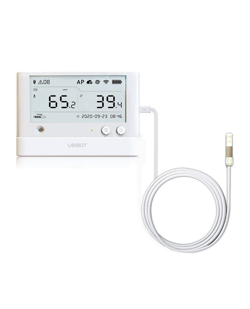 UbiBot TH30S-B External Temperature and Humidity Probe, Temperature Humidity Sensor Combined in one Probe, Monitor -40 to 80 C,0 to 100% RH, Micro USB Connector,(Matches with Our WS1 Pro Device only)