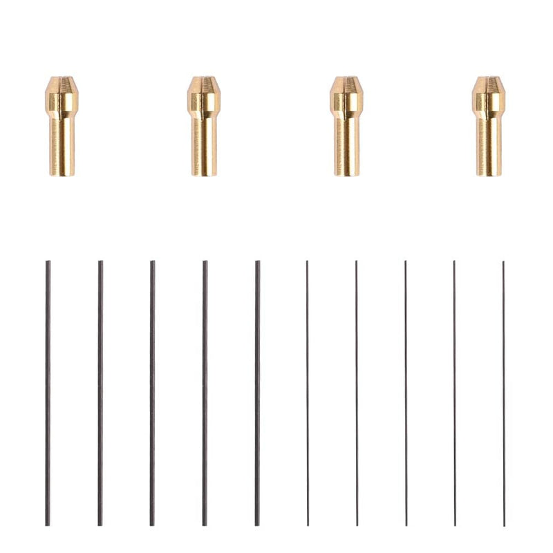 Tig Welding Tungsten Electrodes Set with 4 Wedge Collet Adapter and 0.5mm 1mm Diameter Filler Rods for Jewelry Making Metalwork DIY Repair