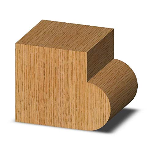 Whiteside 1431 Half Round (Bull Nose) Router Bit: 3/8 Inch Opening of Cutter, 3/16 Inch Radius, 7/8 Inch Cutting Length, 1/2 Inch Shank, 1 Inch Large Diameter
