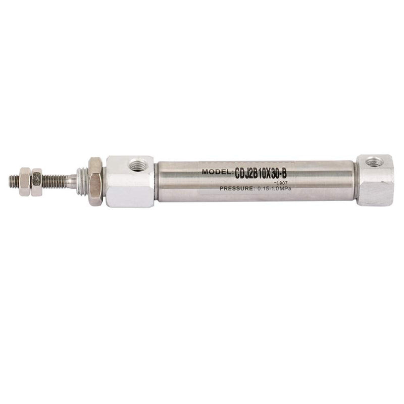 Pneumatic Air Cylinder CDJ2B10-30B 10mm Diameter 30mm Stroke Double Acting Stainless Steel 2 Hydraulic Cylinder