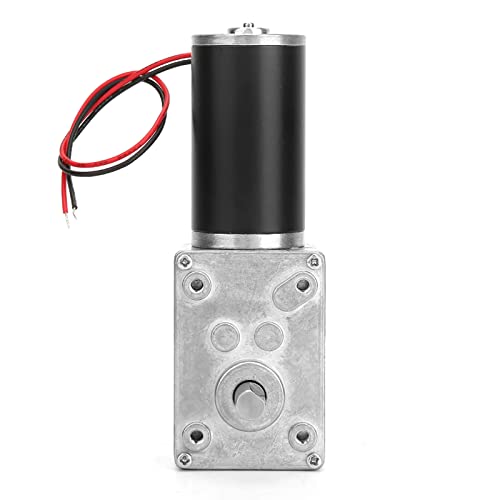 POCREATION Speeds Reduction Motor, High Torsion Speed Reduce Electric Motor Reversible Gear Motor 8mm Shaft 12V Gear Motor Replacement Parts (12V,130RPM)
