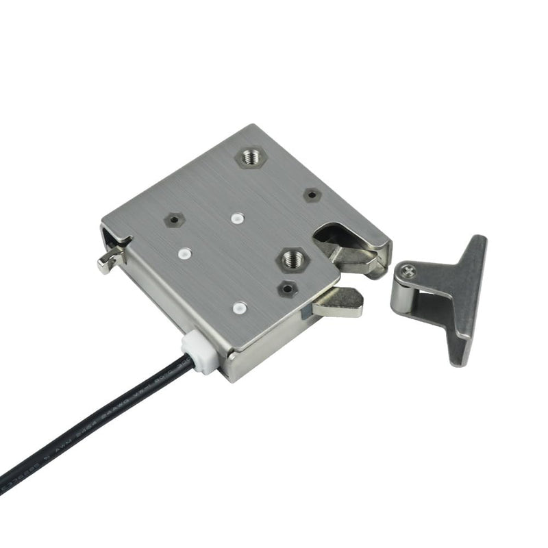 Electronic Rotary Push-to-Close Latch, Auto Relock, with Latch Status Microswitch, Non-Sealed Connector， Electric Lock for Cabinet Drawer Locker