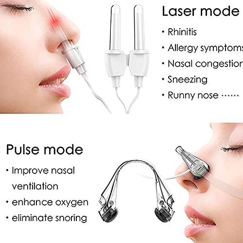 WSJQWHW Rhinitis Instrument Physiotherapy Massage Instrument Infrared Physiotherapy Anti-Snoring Smart Stop Snoring Device (Color : White)