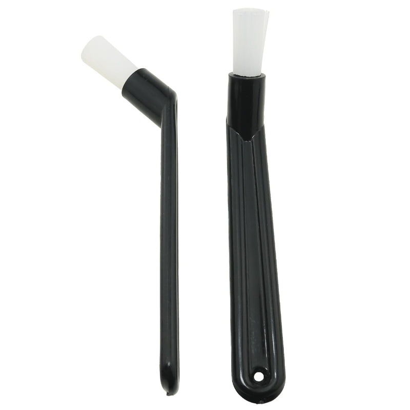 3PCS Coffee Machine Cleaning Brush Semi Automatic Bent Nylon Bristle Brush 25x10mm/0.98 x 0.39 inches Cleaning Brush Used for Coffee Grinders Milk Frothers Soy Milk Machines