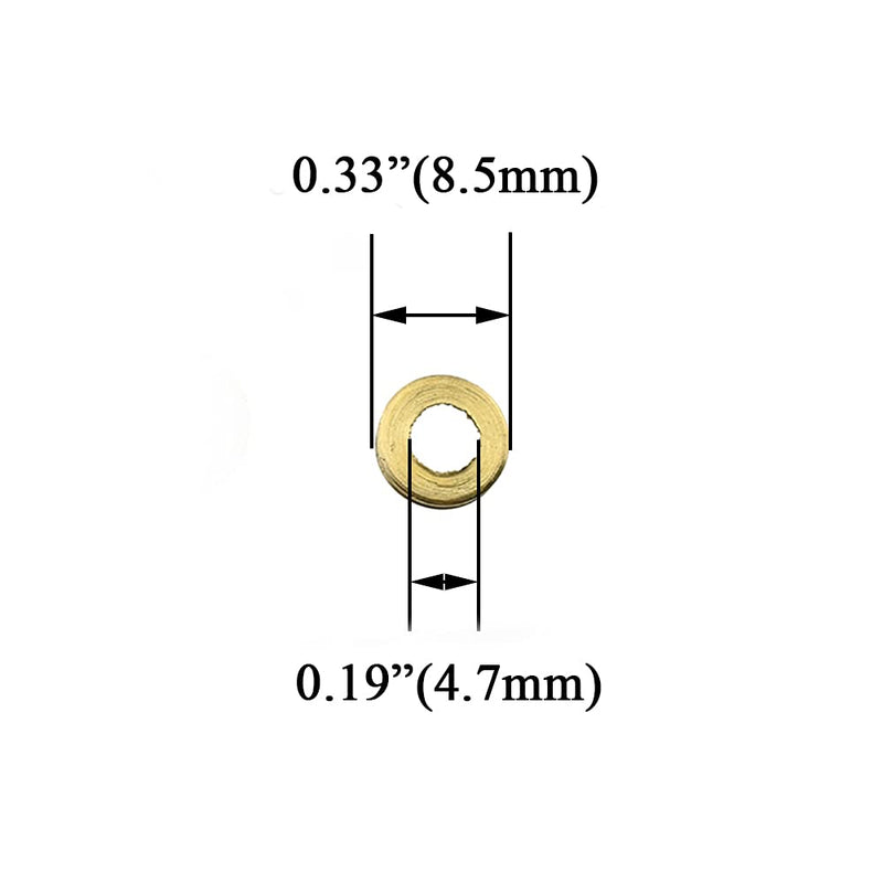 Hahiyo 10mm Diameter Mirror Screws Brushed Copper Material Solid Easy Install Brass Washer Decorative Caps Fasteners Nails Bronze 20 Pairs for Bathroom Mirrors Panels Kitchen Ceiling Arts Crafts 10mm-20sets-Bronze