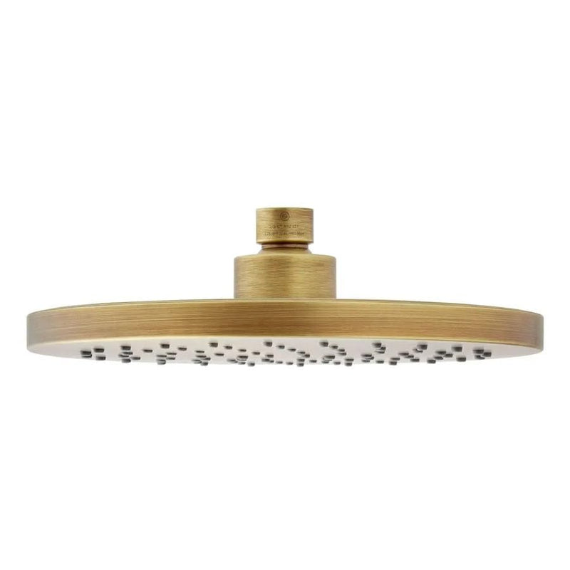 Signature Hardware 948948-25 Modern 2.5 GPM Round Rainfall Shower Head - Aged Brass