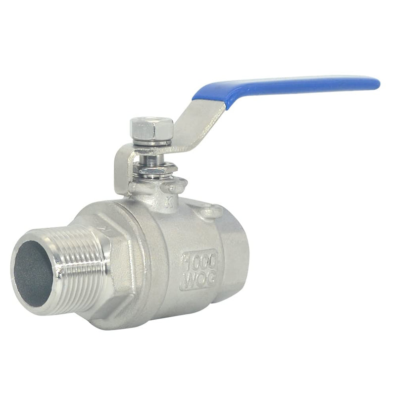 DAN SPEED Full Port Ball Valve Male x Female S304 Stainless Steel Heavy Duty for Water, Oil, and Gas,1000WOG (3/4inch) 3/4inch