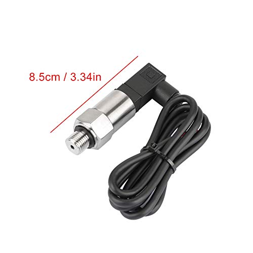 Yosoo Silicon Pressure Transmitter, Drucksensor 4-20Ma Pressure Transducer Transducer Sensor 4-20mA Output G1/4" for Water Gas Oil(0-0.5MPA) 0--0.5mpa