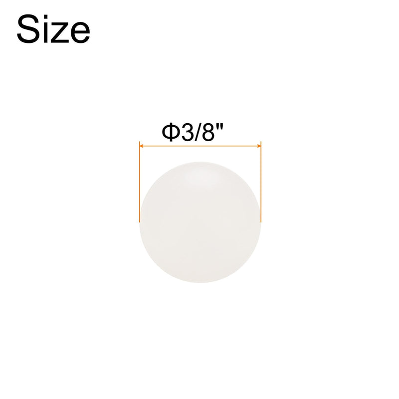 uxcell 50pcs PP Plastic Bearing Balls 3/8" 9.525mm Solid Plastic Balls, G1 Precision Mini Balls 3/8"