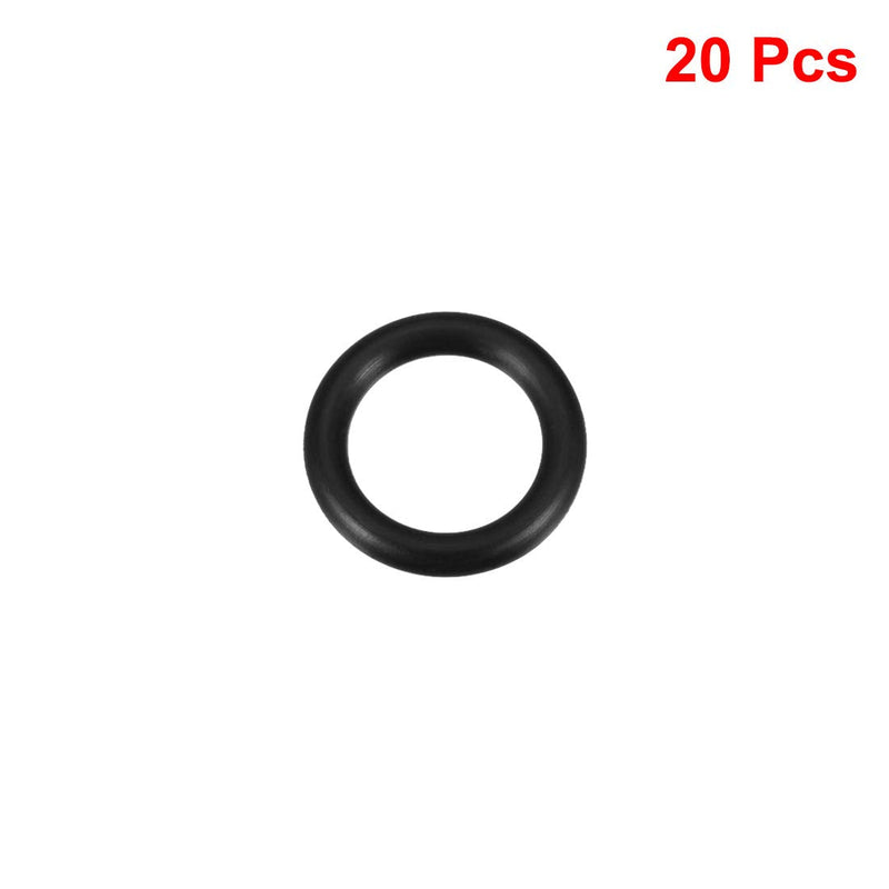 uxcell Nitrile Rubber O-Rings 22mm OD 15mm ID 3.5mm Width, Metric Nitrile Rubber Sealing Gasket for Automotive Machine Plumbing, Pack of 20 15mmx22mmx3.5mm