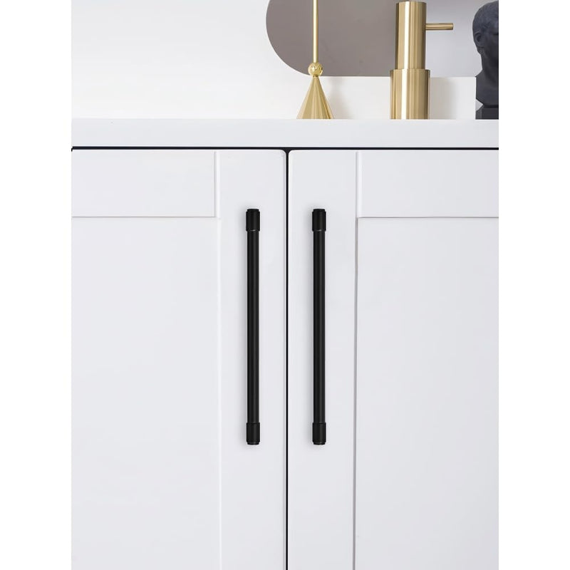 Solid Heavy Duty Jasper Pulls 2 Pack Matte Black Cabinet Pulls 12 Inch Hole Centers for Kitchen Cupboard Handles Modern Drawer Pulls Bathroom Cabinet Pulls