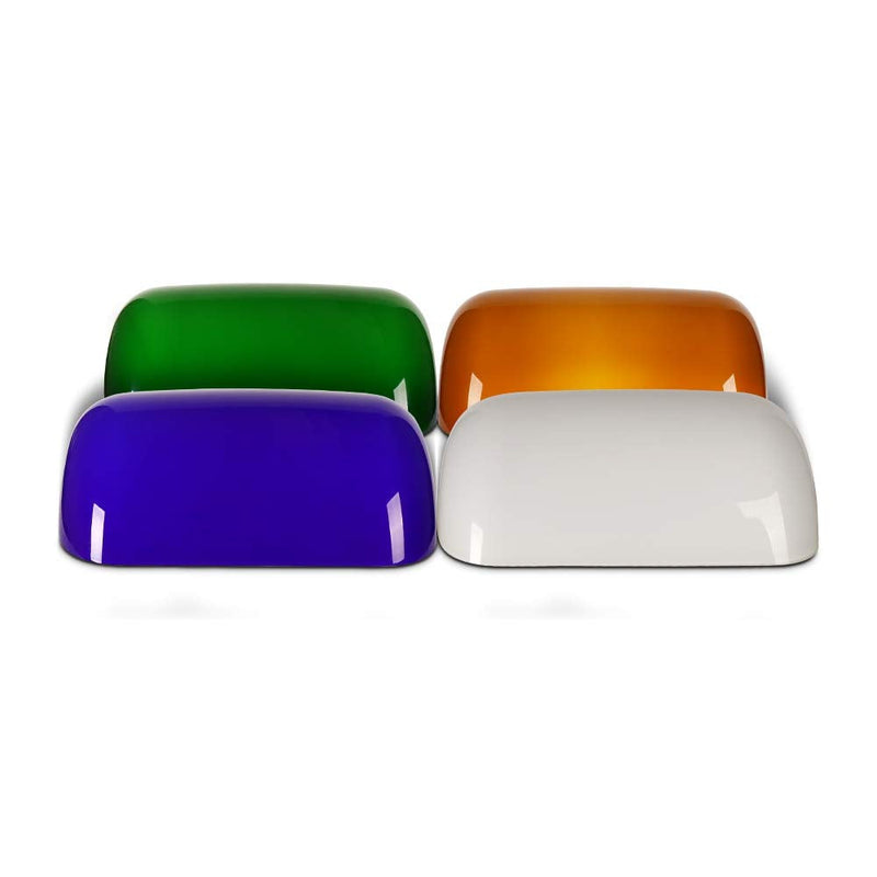 Newrays Green Glass Bankers Lamp Shade Replacement Cover,L8.85 W5.11