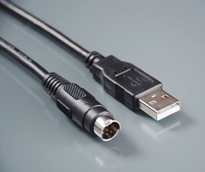 FX-USB-AW USB Programming Cable for Mitsubishi PLC FX3UC FX3G FX3U 3SA Series, 10 FT