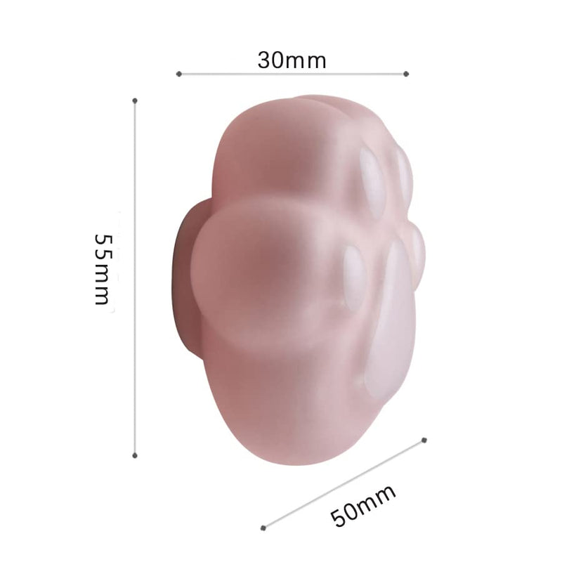 Cabinet Knob, Drawer Pull, Ceramic Handles, Cupboard Knob, Drawer Pull, Ceramic Colorfull Children Handles Cabinet Knob 2PCS (Cat Paw, Pink)