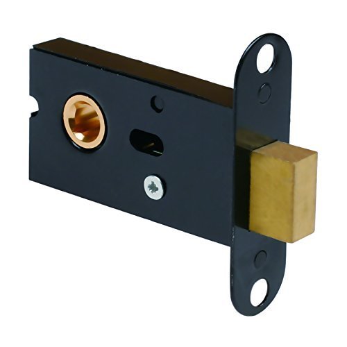 Round Recessed Door Handle/Deadbolt (No Key)(Standard US Door 1.3-1.7 inch / 35-45mm), NOT for Pocket Doors, Thick Latch with Bevel Edge.
