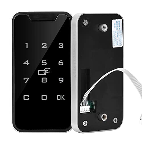 Electronic Cabinet Lock Kit Digital Touch Keypad Lock Code,Fingerprint Door Lock, RFID Password Electronic Door Lock Digital Keypad Code Security Lock Keyless Entry Door Lock Electronic Keypad Lock