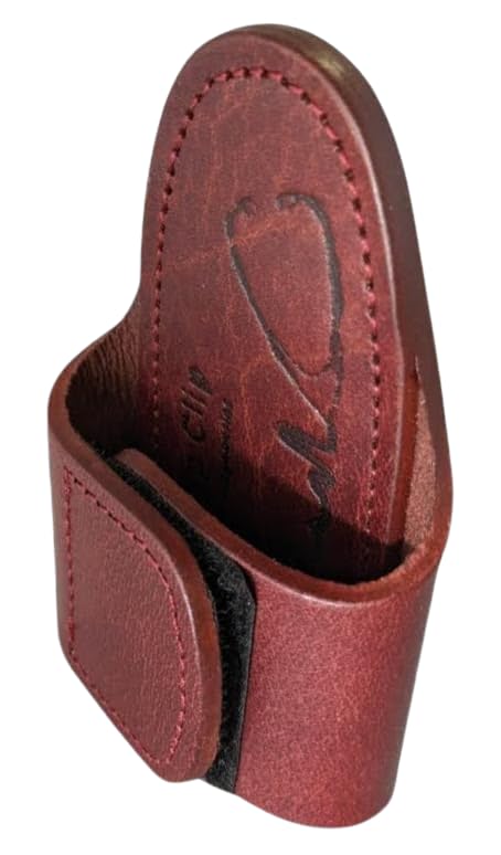 The HipClip – Handmade Leather Stethoscope Holder (Brown) Full Grain Leather