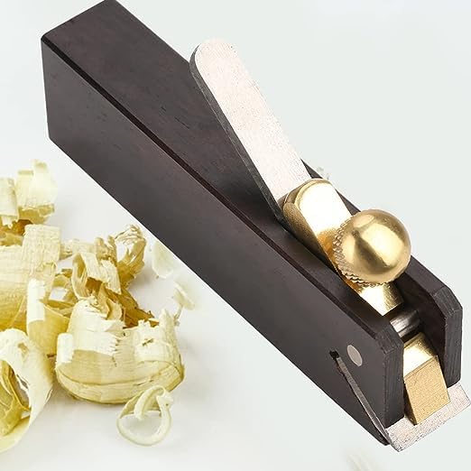 Mini Wood Planer, Woodworking Plane Ebony Mini DIY Cable Line Woodworking Plane Carpenter Wood Cutting Tool for Woodworking, Trimming, Wood Planing, Smoothing