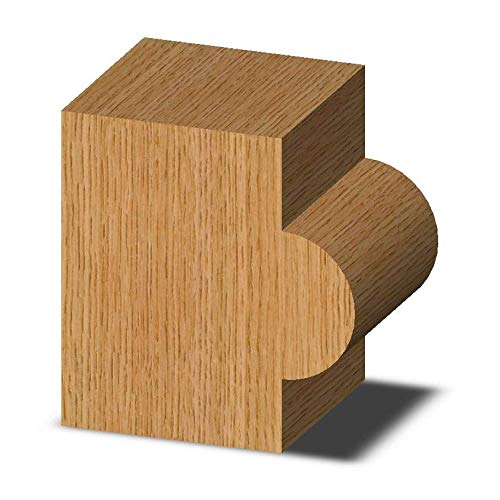 Whiteside 1431 Half Round (Bull Nose) Router Bit: 3/8 Inch Opening of Cutter, 3/16 Inch Radius, 7/8 Inch Cutting Length, 1/2 Inch Shank, 1 Inch Large Diameter