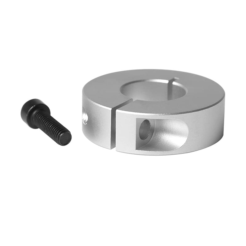 4pcs 8mm Linear Rail Stop Collars Aluminum Shaft Collar, 8mm Bore Size, 30mm OD, with M4 Set Screw, 10mm Thickness (Pack of 4)