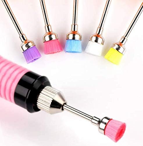 QT-135 Cleaning Brush Bit Mini Colorful Electric Nail Care Single Item/Set (Set of 5) - NewNest Australia