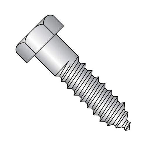 25-Pack 1/4 x 2 Hex Lag Screw 18-8 Stainless Steel BC-1432L188 25 1/4 x 2 BC-1432L188-25 (Pack of 25)