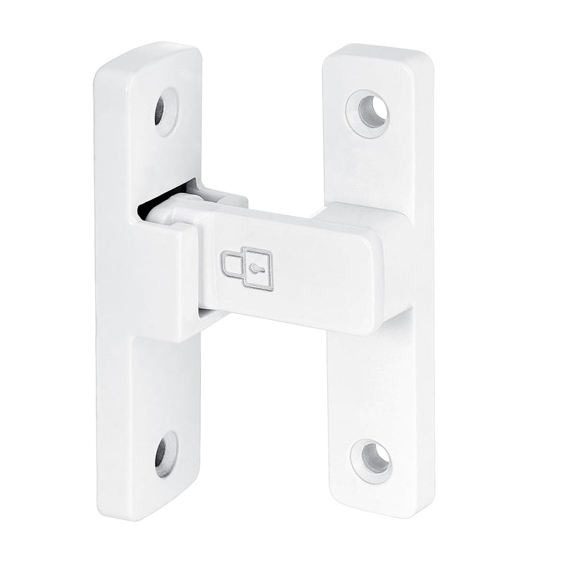 White 90 Degree Barn Door Latches ，Premium Zinc Alloy Latch - Flip Gate Latches ，for Cabinet,Barn,Sliding,Bathroom,Garden Doors Applications White_90 Degree 1