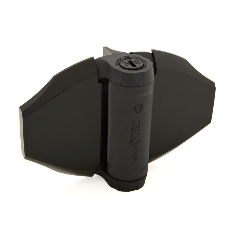 D&D TCHD2L1SS3BTS TruClose Heavy Duty Gate Hinge Square Gates, Black, 2 pcs