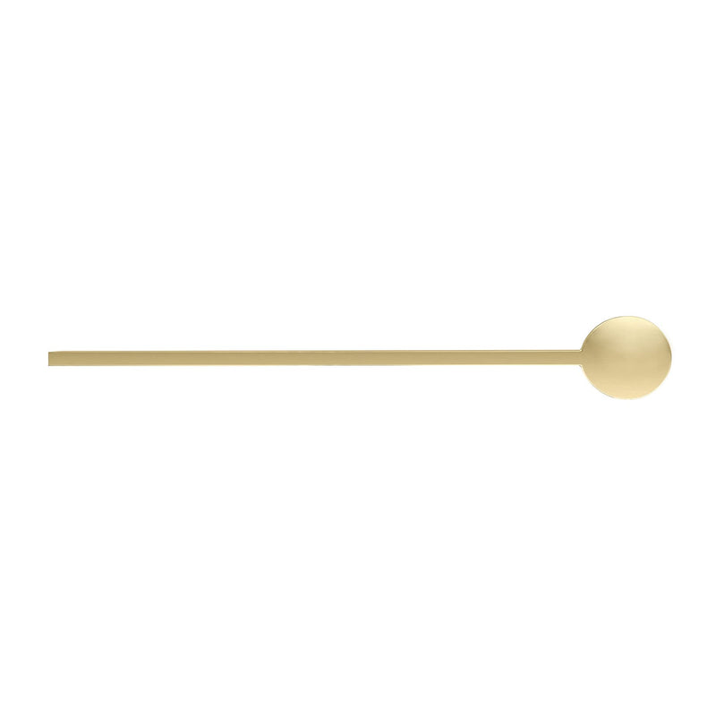 Richelieu Hardware 7979256165 Key Collection 10 1/8-inch (256 mm) Center-to-Center Brushed Gold Modern Cabinet and Drawer Finger Pull Handle for Kitchen, Bathroom, and Furniture 256 mm