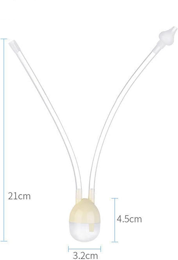 ENZUO Nasal Suction Device, Nasal Suction Device, Quiet, Easy to Clean, Portable, Convenient, Smooth Suction for Nasal Juice, Backflow Prevention, For Babies, Newborns, Beige - NewNest Australia
