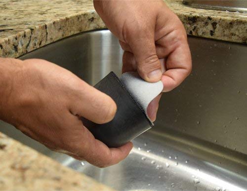 Kit for Polishing and Repairing Stainless Steel Sinks, with Diamond Buffing Compounds, Reduce The Appearance of Ugly Scratches and Polish Sink for Factory Fresh Look in No Time